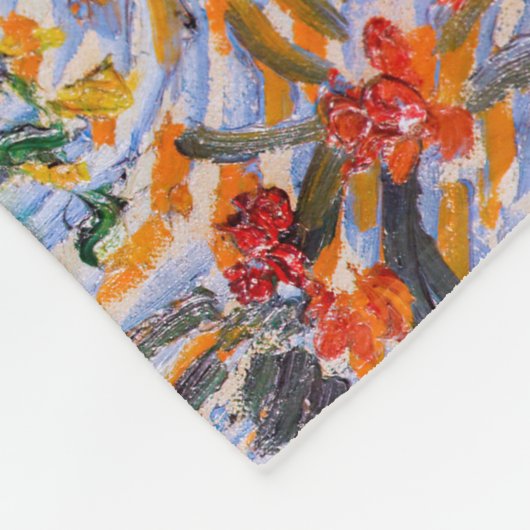 Vincent van Gogh - Garten bei Arles Fleecedecke (Ecke)