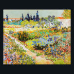 Vincent van Gogh - Garten bei Arles Fotodruck<br><div class="desc">Garten bei Arles / Blühender Garten mit Pfad / Jardin a Arles - Vincent van Gogh,  1888</div>