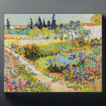 Vincent van Gogh - Garten bei Arles Fotoplatte<br><div class="desc">Garten bei Arles / Blühender Garten mit Pfad / Jardin a Arles - Vincent van Gogh,  1888</div>