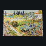 Vincent van Gogh - Garten bei Arles Fußmatte<br><div class="desc">Garten bei Arles / Blühender Garten mit Pfad / Jardin a Arles - Vincent van Gogh,  1888</div>