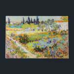 Vincent van Gogh - Garten bei Arles Fußmatte<br><div class="desc">Garten bei Arles / Blühender Garten mit Pfad / Jardin a Arles - Vincent van Gogh,  1888</div>