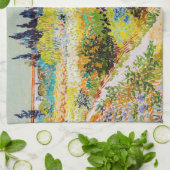 Vincent van Gogh - Garten bei Arles Geschirrtuch (Gefaltet)