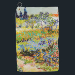 Vincent van Gogh - Garten bei Arles Golfhandtuch<br><div class="desc">Garten bei Arles / Blühender Garten mit Pfad / Jardin a Arles - Vincent van Gogh,  1888</div>