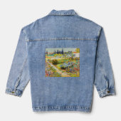 Vincent van Gogh - Garten bei Arles Jeansjacke (Rückseite)