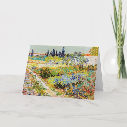 Vincent van Gogh - Garten bei Arles Karte (Vorderseite)