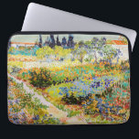 Vincent van Gogh - Garten bei Arles Laptopschutzhülle<br><div class="desc">Garten bei Arles / Blühender Garten mit Pfad / Jardin a Arles - Vincent van Gogh,  1888</div>