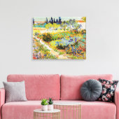 Vincent van Gogh - Garten bei Arles Leinwanddruck (Insitu (Wohnzimmer))