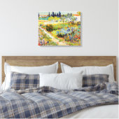 Vincent van Gogh - Garten bei Arles Leinwanddruck (Insitu (Schlafzimmer))