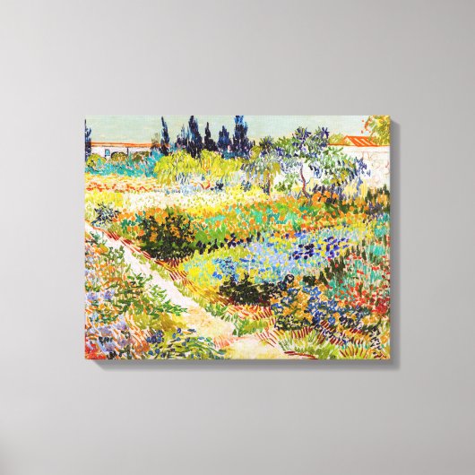 Vincent van Gogh - Garten bei Arles Leinwanddruck (Vorderseite)