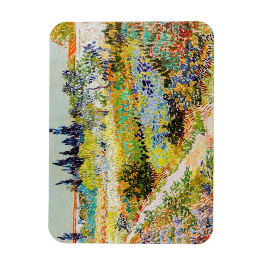 Vincent van Gogh - Garten bei Arles Magnet (Vertikal)