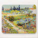Vincent van Gogh - Garten bei Arles Mousepad<br><div class="desc">Garten bei Arles / Blühender Garten mit Pfad / Jardin a Arles - Vincent van Gogh,  1888</div>