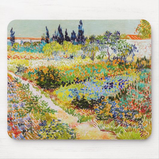Vincent van Gogh - Garten bei Arles Mousepad (Vorne)