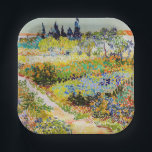 Vincent van Gogh - Garten bei Arles Pappteller<br><div class="desc">Garten bei Arles / Blühender Garten mit Pfad / Jardin a Arles - Vincent van Gogh,  1888</div>