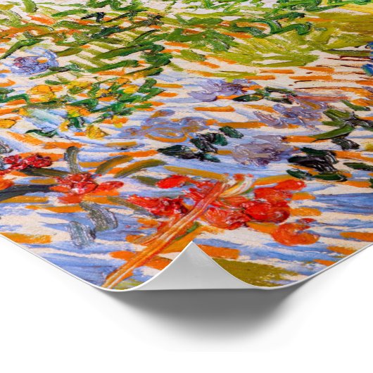 Vincent van Gogh - Garten bei Arles Poster (Ecke)