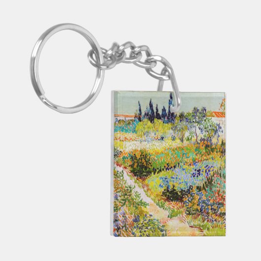 Vincent van Gogh - Garten bei Arles Schlüsselanhänger (Vorderseite links)
