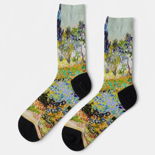 Vincent van Gogh - Garten bei Arles Socken (Linkes Detail)