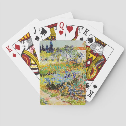 Vincent van Gogh - Garten bei Arles Spielkarten (Rückseite)