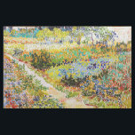Vincent van Gogh - Garten bei Arles Stoff<br><div class="desc">Garten bei Arles / Blühender Garten mit Pfad / Jardin a Arles - Vincent van Gogh,  1888</div>