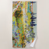 Vincent van Gogh - Garten bei Arles Strandtuch (Vorderseite)