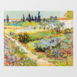 Vincent van Gogh - Garten bei Arles Wandaufkleber<br><div class="desc">Garten bei Arles / Blühender Garten mit Pfad / Jardin a Arles - Vincent van Gogh,  1888</div>