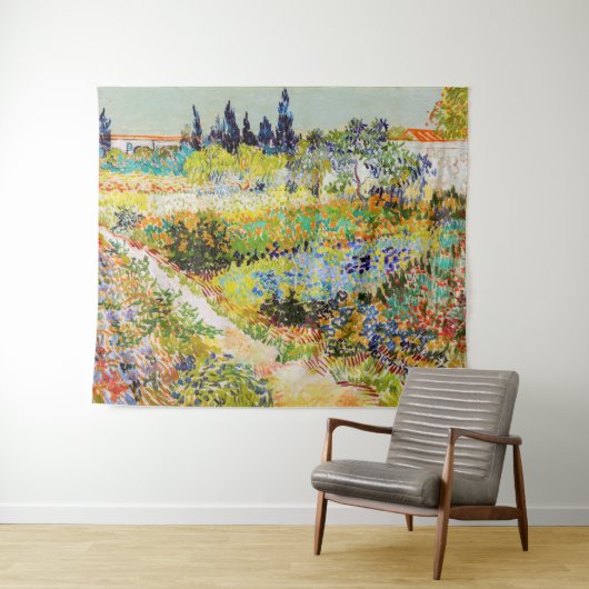 Vincent van Gogh - Garten bei Arles Wandteppich (Beispiel (Horizontal))