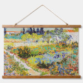 Vincent van Gogh - Garten bei Arles Wandteppich Mit Holzrahmen (Vorne)