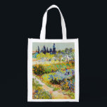 Vincent van Gogh - Garten bei Arles Wiederverwendbare Einkaufstasche<br><div class="desc">Garten bei Arles / Blühender Garten mit Pfad / Jardin a Arles - Vincent van Gogh,  1888</div>