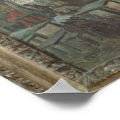 Vincent van Gogh | Garten im Montmartre Poster (Ecke)