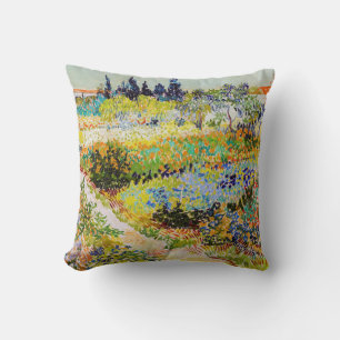 Vincent van Gogh - Garten in Arles Kissen