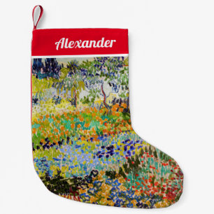 Vincent van Gogh - Garten in Arles Kleiner Weihnachtsstrumpf