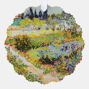 Vincent van Gogh - Garten in Arles Ornament Karte