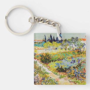 Vincent van Gogh - Garten in Arles Schlüsselanhänger