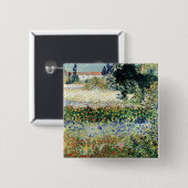 Vincent van Gogh | Garten in Bloom, Arles, 1888 Button (Vorne & Hinten)