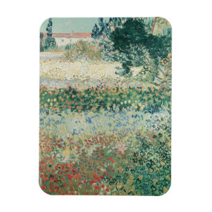 Vincent van Gogh Garten in Bloom, Arles, 1888 Magnet