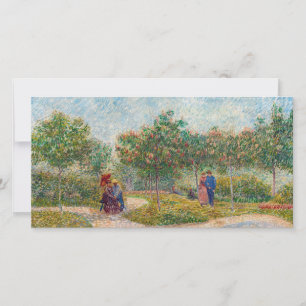 Vincent van Gogh - Garten in Montmarte mit Liebend Dankeskarte