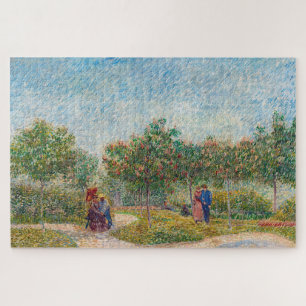 Vincent van Gogh - Garten in Montmarte mit Liebend Puzzle