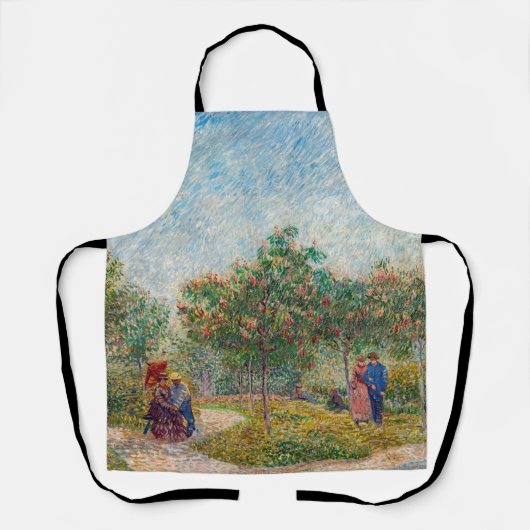 Vincent van Gogh - Garten in Montmarte mit Liebend Schürze (Vorderseite)