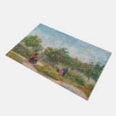 Vincent van Gogh - Garten in Montmarte mit Verlieb Fußmatte (Schrägansicht)