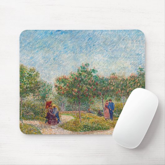 Vincent van Gogh - Garten in Montmarte mit Verlieb Mousepad (Mit Mouse)