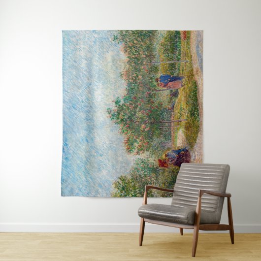 Vincent van Gogh - Garten in Montmarte mit Verlieb Wandteppich (Beispiel)