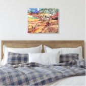 Vincent Van Gogh - Gedecktes Weizenfeld Kunst Leinwanddruck (Insitu (Schlafzimmer))