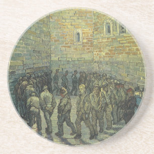 Vincent van Gogh - Gefangene beim Exerzieren Untersetzer