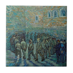 Vincent van Gogh Gefangene beim Spaziergang Kerami Fliese