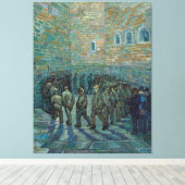 Vincent van Gogh: Gefangene, die Sport treiben Leinwanddruck (Insitu (Holzboden))