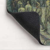 Vincent van Gogh - Gefangene, die Sport treiben Mousepad (Ecke)