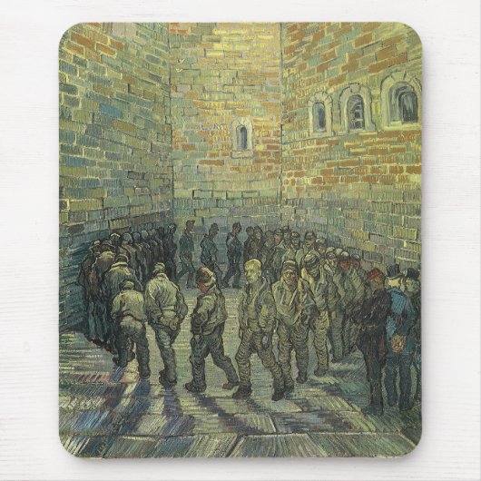 Vincent van Gogh - Gefangene, die Sport treiben Mousepad (Vorne)