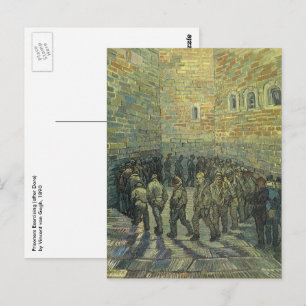 Vincent van Gogh - Gefangene, die Sport treiben Postkarte