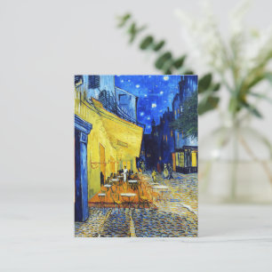 Vincent Van Gogh - Gemälde Café-Terrasse bei Nacht Feiertagspostkarte