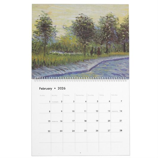 Vincent Van Gogh Gemälde Calendar Kalender (Feb 2026)