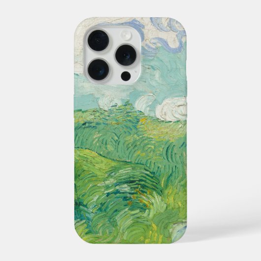 Vincent Van Gogh Gemälde Grüne Weizenfeld  iPhone Hülle (Rückseite)